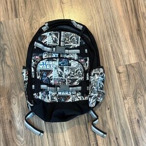 Pottery Barn Kids Star Wars Comic Print Glow in the Dark Backpack